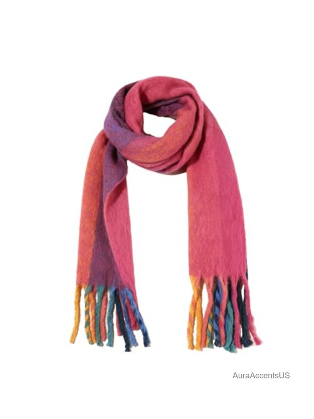 Chunky Knit Winter Scarf Wrap Shawl for Women, Warm Soft Large Cold Weather